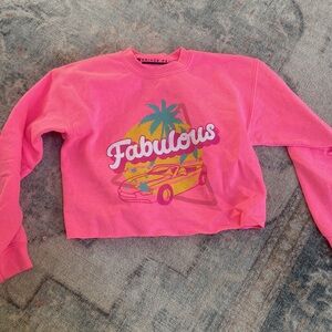 Prince Peter Girls Cropped Barbie Sweatshirt